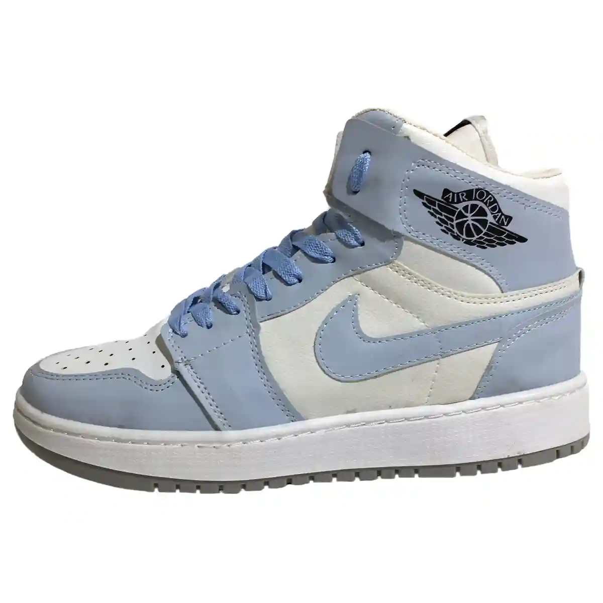 کفش کتونی ساقدار مردانه نایک جردن وان Jordan 1 آبی روشن کد 219
